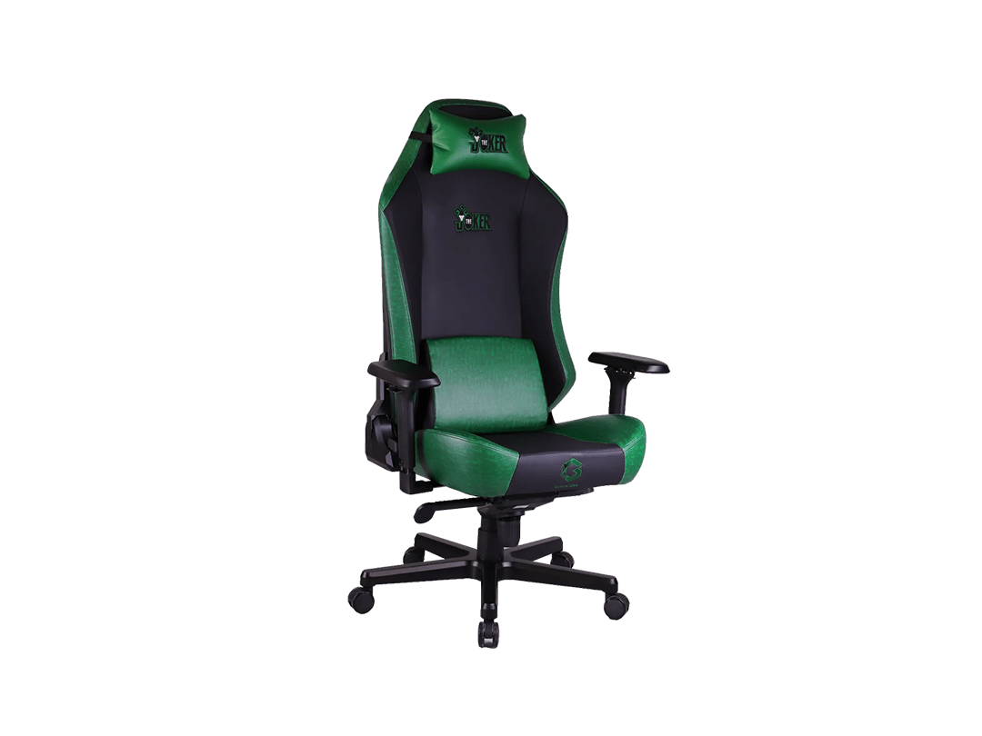GAMEON x DC Licensed Gaming Chair With Adjustable 4D Armrest & Metal Base - Joker in Qatar GAMEON x DC Licensed Gaming Chair With Adjustable 4D Armrest & Metal Base - Joker in Qatar